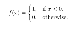 equation format